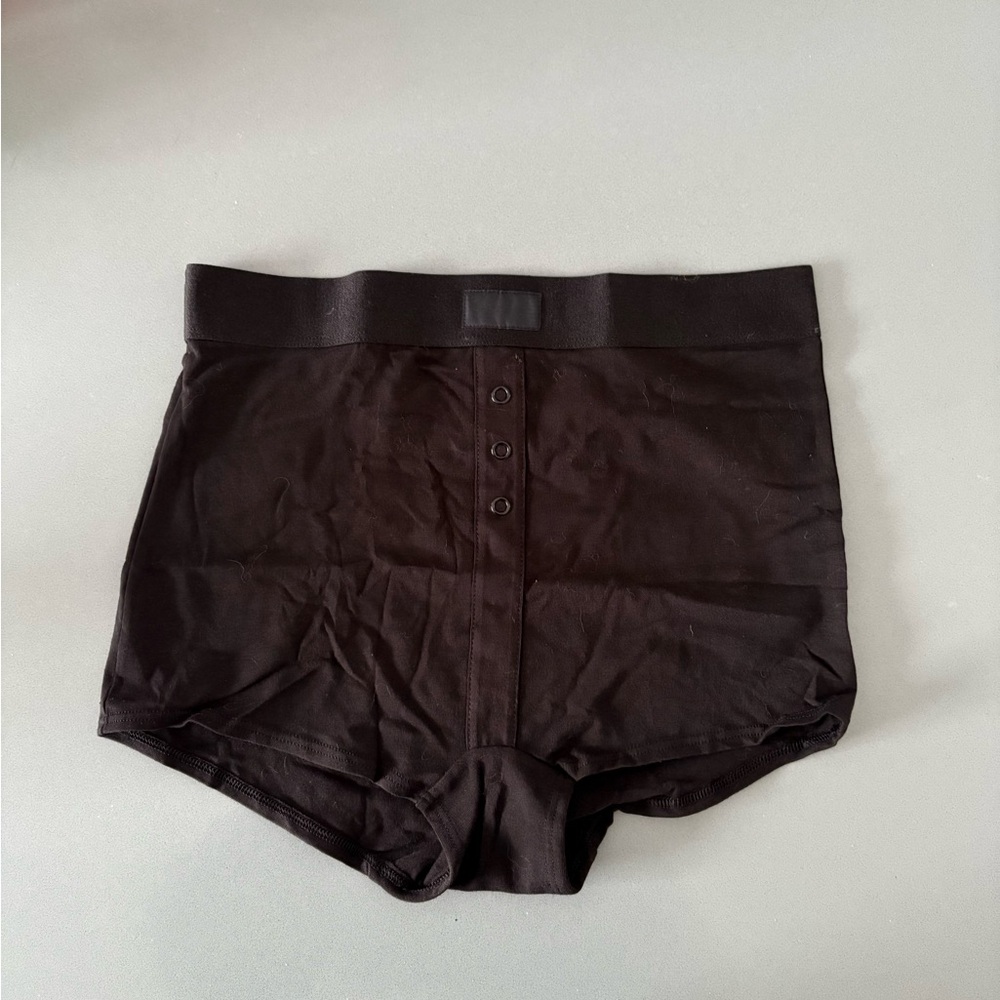 Black High-Waisted Shorts
